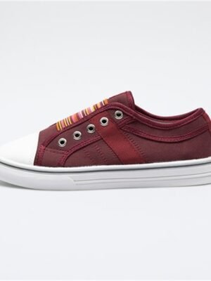 Casual Multicolour Striped Slip-On Canvas Low-Top Sneakers - Image 6