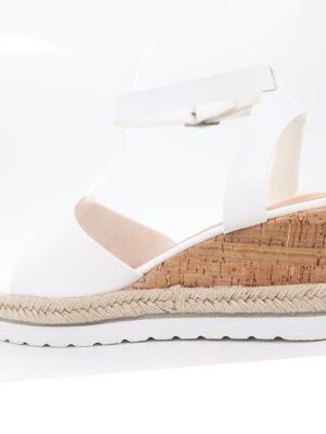 Casual Platform Cork Wedge Ankle Strap Sandals - Image 2
