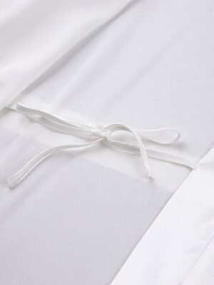 Casual Regular Fit Pure Colour V Neck Long Sleeve Robe - Image 5