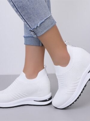 Casual Slip-On Lightweight Knit Sneakers - Image 4