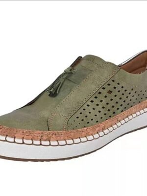Casual Slip-On Red Tassel Mesh Sneakers - Image 14