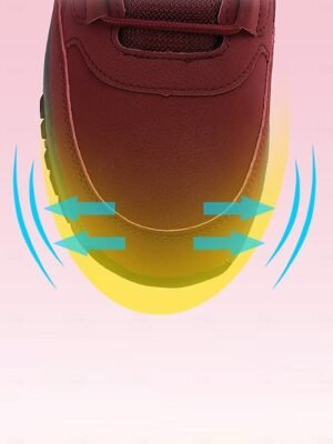 Chic Ankle Red Lace-Up Faux Fur Lined Snow Boots - Image 9