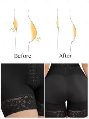 Chic Lace Tummy Control Butt Lifting Body Shaper - Image 5