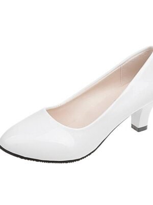 Classic Low Heel Closed-Toe Formal Pumps - Image 5