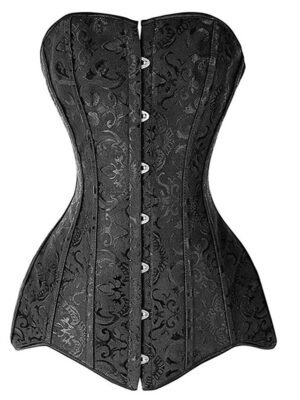 Classic Plus Size Pure Colour Overbust Corset - Image 3