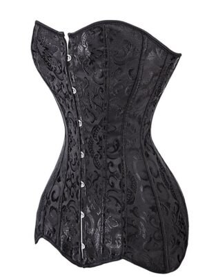 Classic Plus Size Pure Colour Overbust Corset - Image 4