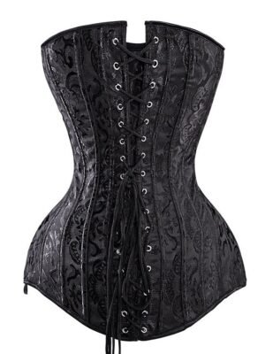 Classic Plus Size Pure Colour Overbust Corset - Image 5