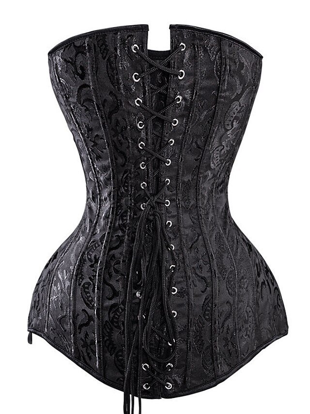 Classic Plus Size Pure Colour Overbust Corset - Image 5