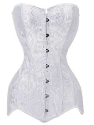 Classic Plus Size Pure Colour Overbust Corset - Image 6