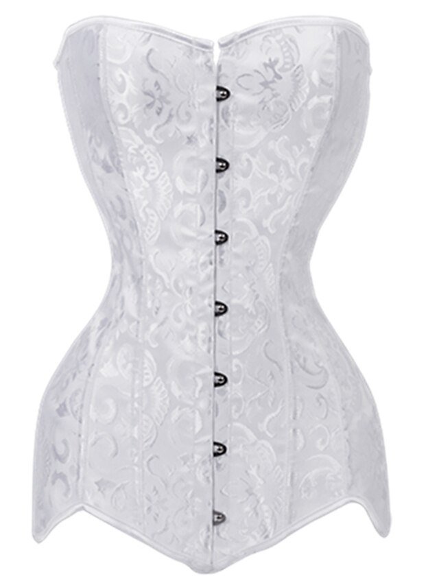 Classic Plus Size Pure Colour Overbust Corset - Image 6