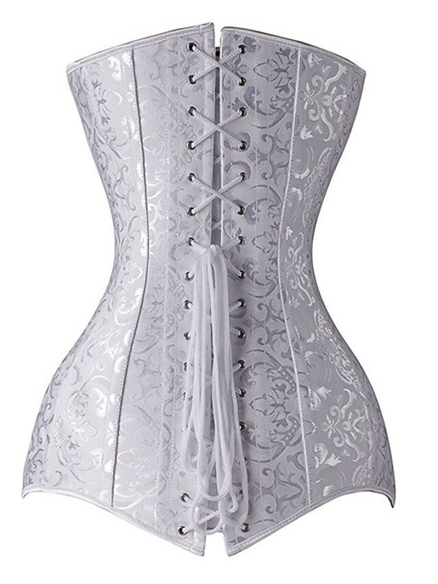 Classic Plus Size Pure Colour Overbust Corset - Image 7