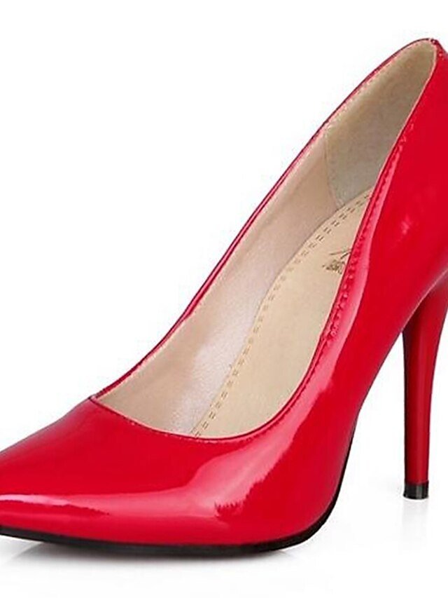 Classic Plus Size Solid Pointed Toe High Heel Pumps - Image 2