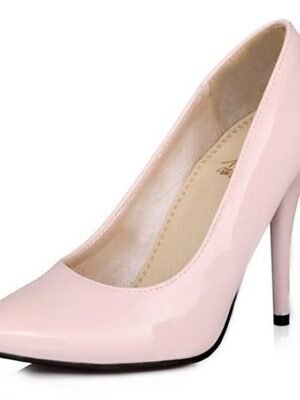 Classic Plus Size Solid Pointed Toe High Heel Pumps - Image 3