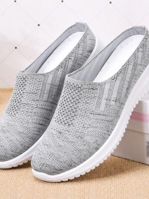 Classic Plus Size Solid Round Toe Summer Loafer - Image 2