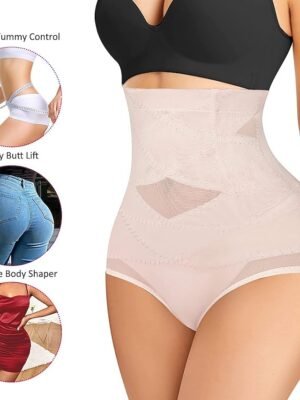 Classic Skinny Black Mesh High Waist Home Outfit - Image 5