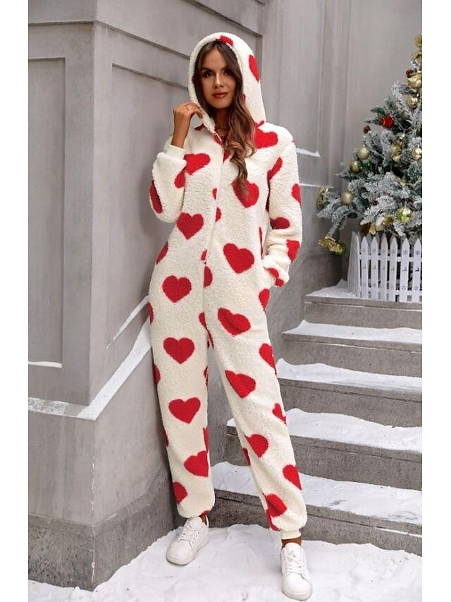 Comfort Soft Heart Crew Neck Long Sleeve Cardigan Pant Set - Image 1
