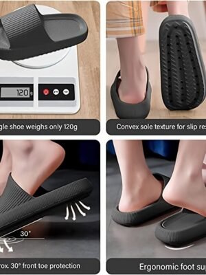 Comfortable Lightweight Antibacterial Memory Foam Non-Slip Indoor/Outdoor Slides - Image 7