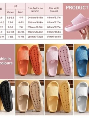 Comfortable Lightweight Antibacterial Memory Foam Non-Slip Indoor/Outdoor Slides - Image 8