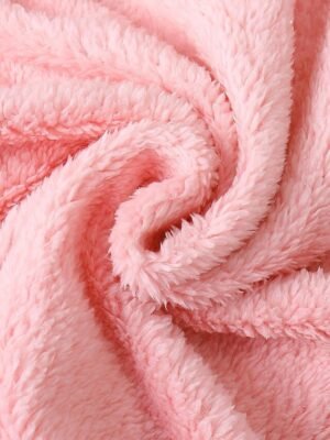 Cosy Relaxed Fluffy Hooded Long Sleeve Shorts Pajama Set - Image 7