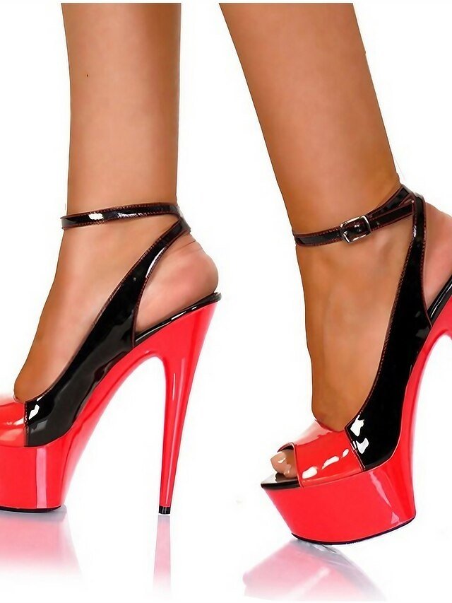 Daily Party Solid Platform Round Toe Stiletto Heels - Image 1
