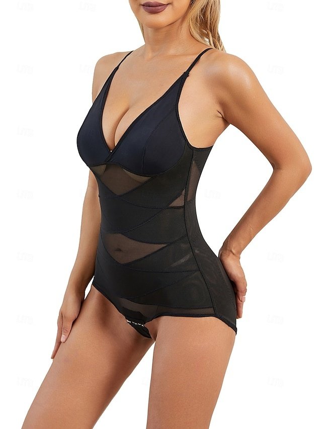 Elegant Backless Lace Overbust Corset Bodysuit - Image 1