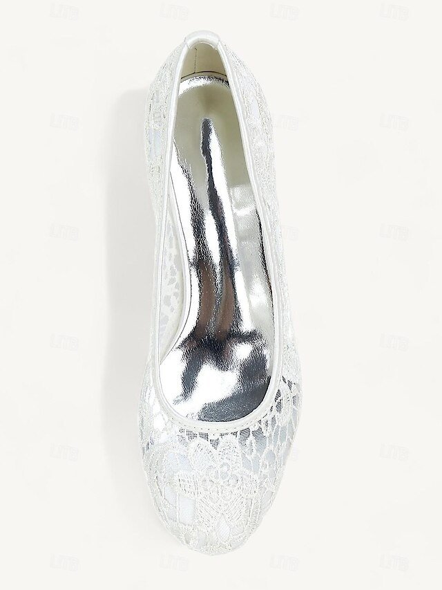 Elegant Black Lace Pointed Toe Kitten Heel Pumps - Image 6