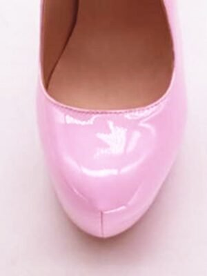 Elegant Fashion Solid Round Toe Platform Stiletto Heels - Image 7
