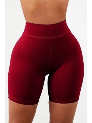 Elegant Fit Solid Black Shorts Leggings - Image 3