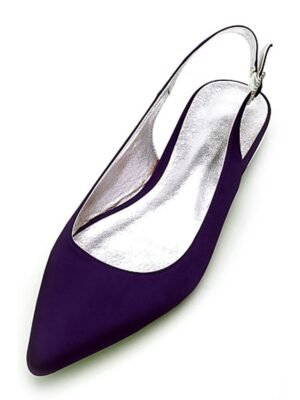 Elegant Navy Blue Slingback Pointed Toe Heels - Image 16