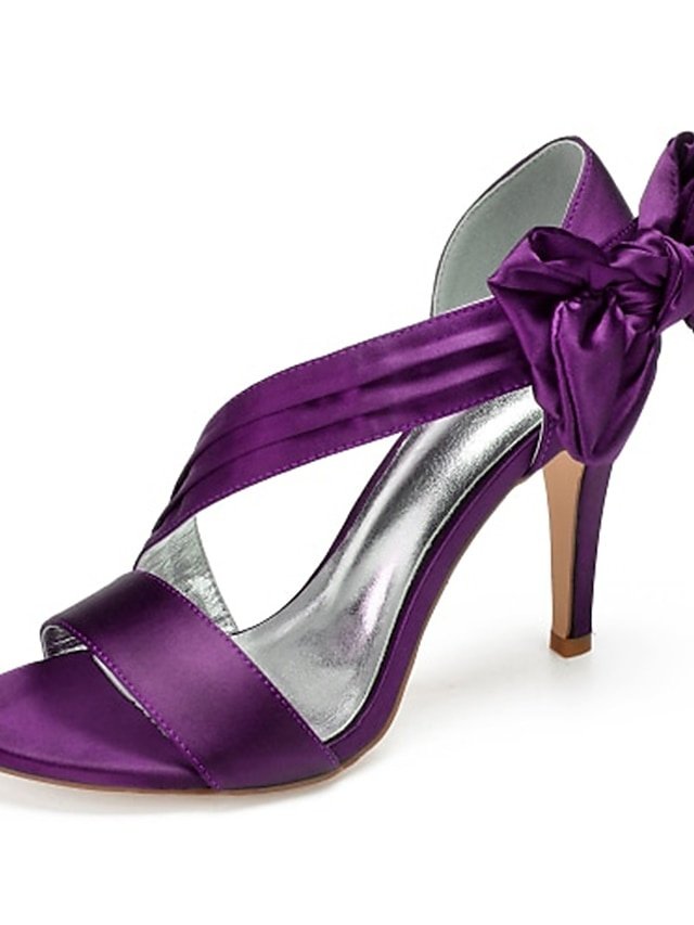 Elegant Open-Toe Satin Crisscross Strap Cocktail Sandals - Image 3