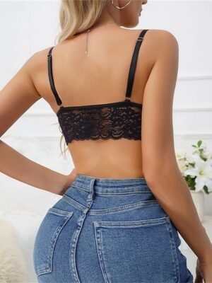Elegant Relaxed Lace Backless Sleeveless Corset - Image 2