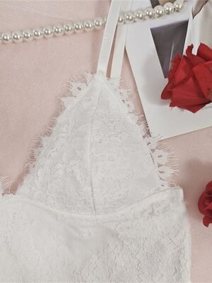 Elegant Sleeveless Pure Colour Lace Backless Corset - Image 11