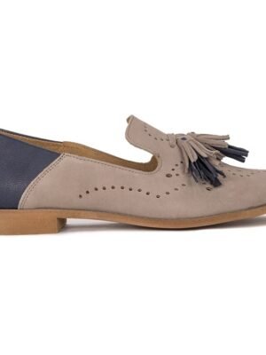 Elegant Slip-On Embroidery Closed Toe Low Heel Loafers - Image 11