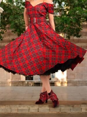 Elegant Velvet Lace-Up Floral Lace Ankle Boots - Image 13