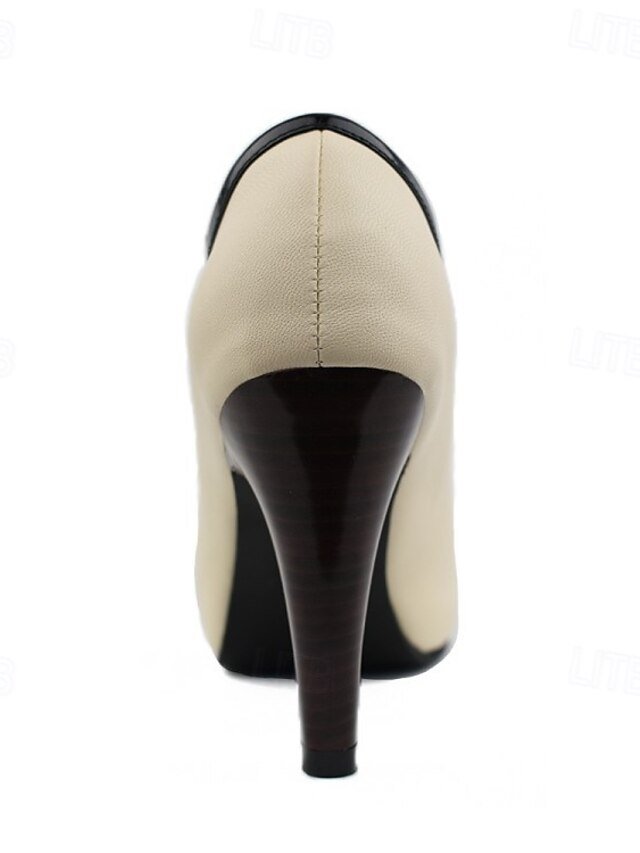 Elegant Vintage Two-Tone Bow Heeled Ankle Boots - Image 5