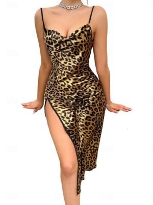 Fashion Loose Leopard Print Pajama Set - Image 4