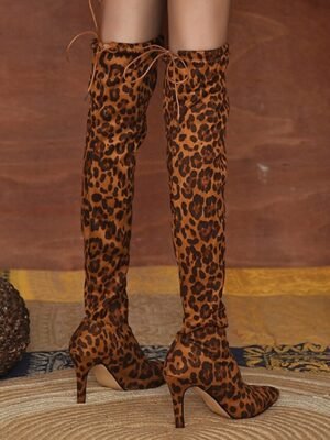 Fashion Over-the-Knee Stretch Elastic Thigh-High Stiletto Boots - Image 6