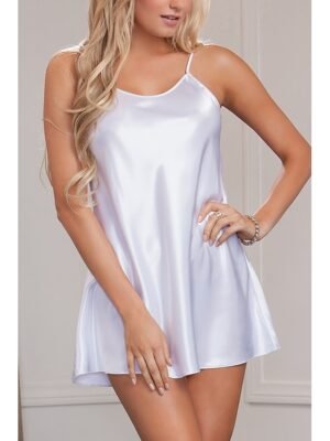 Fashion Simple Lace Backless Sleeveless Summer Nightgown - Image 10
