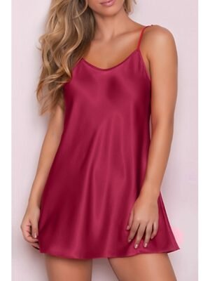 Fashion Simple Lace Backless Sleeveless Summer Nightgown - Image 8