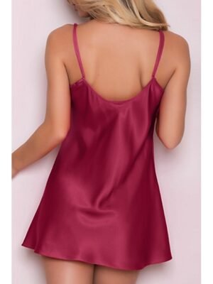 Fashion Simple Lace Backless Sleeveless Summer Nightgown - Image 9