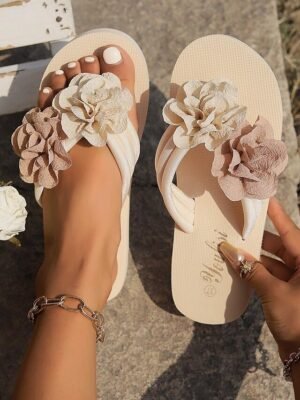 Floral Wedge Open Casual Summer Sandals - Image 5