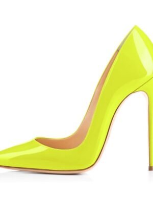 Formal Pointed-Toe Leopard Patent Leather High Heel Shoes - Image 15