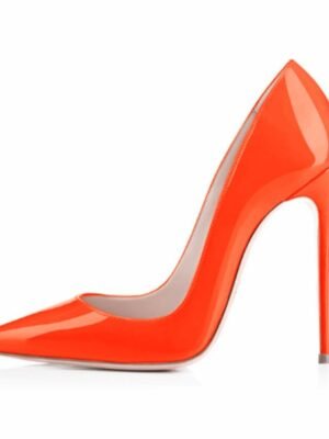 Formal Pointed-Toe Leopard Patent Leather High Heel Shoes - Image 17