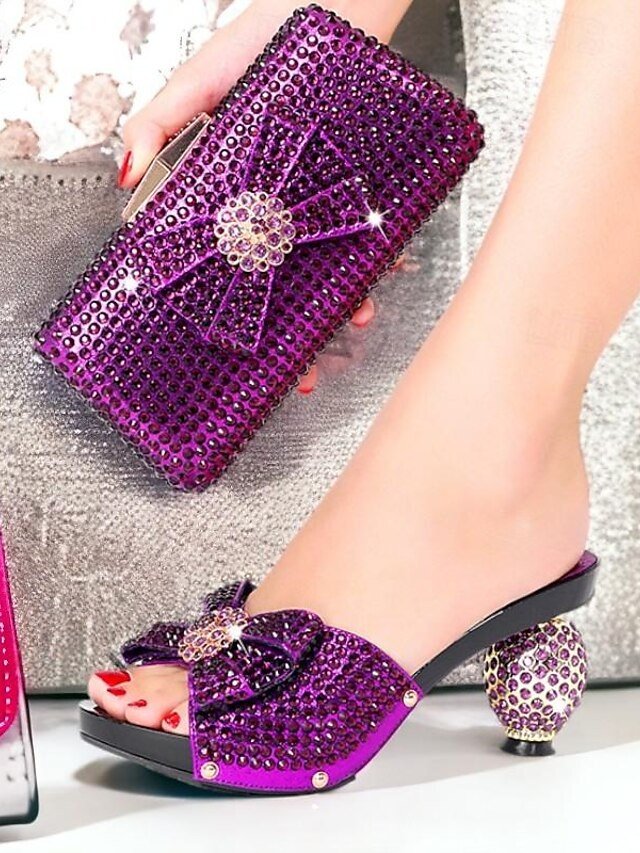 Gold Rhinestone Embellished Open-Toe Sandals with Matching Clutch Bag - Image 10