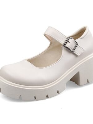 Gothic Black Patent Leather Platform Mary Jane Shoes - Image 9