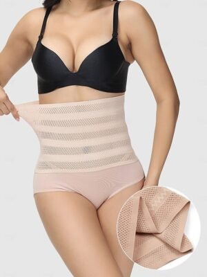 High Waisted Tummy Control Butt Lifting Shapewear Shorts - Image 6