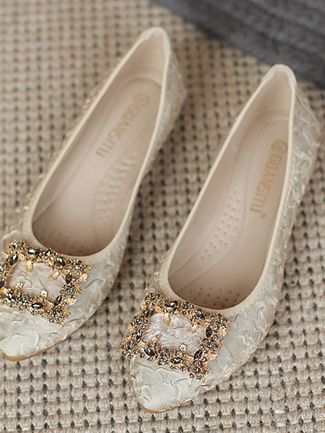 Luxury Comfort Foldable Rhinestone Embellished Flats - Image 10