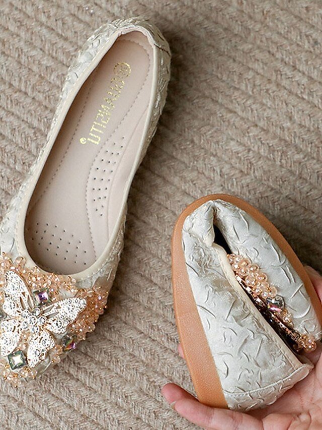 Luxury Comfort Foldable Rhinestone Embellished Flats - Image 8