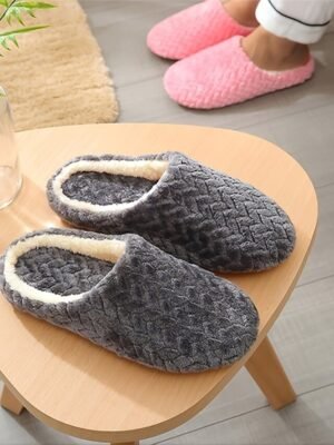 Minimalist Fluffy Solid Round Toe Flat Heel Satin Loafers - Image 7