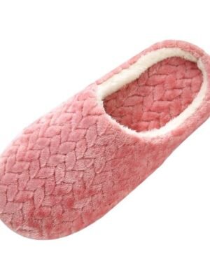 Minimalist Fluffy Solid Round Toe Flat Heel Satin Loafers - Image 9